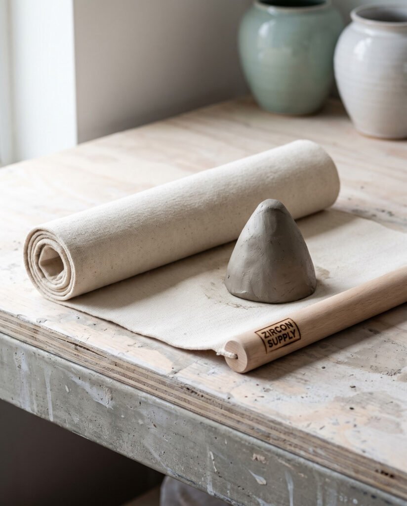 Canvas Wedging Mat — 24 × 36 inch