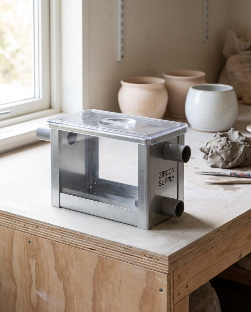 Clay Trap Sink Filter — Under Bench