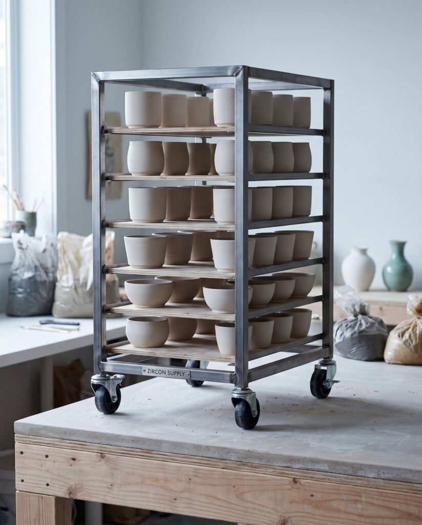 Drying Rack — Wall Mount, Eight Bay