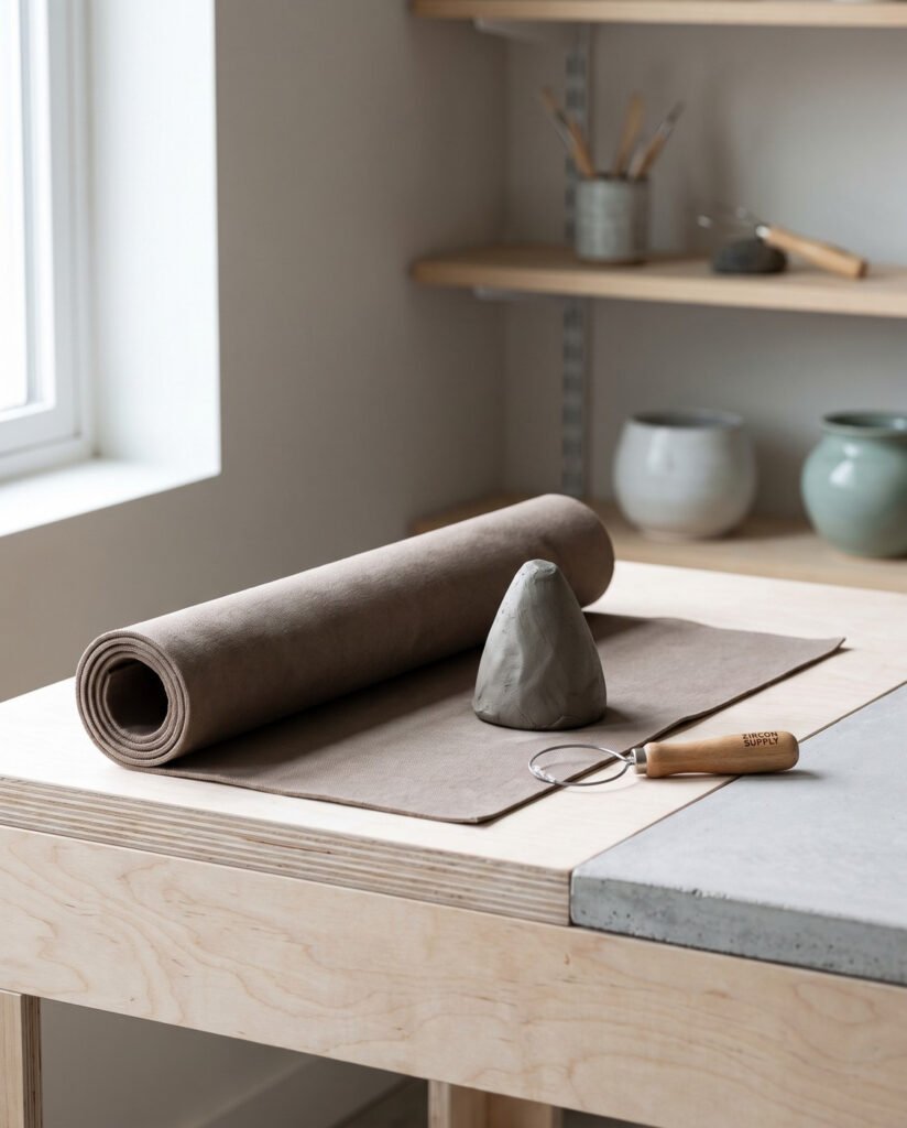 Plaster Wedging Table Top — 24 inch