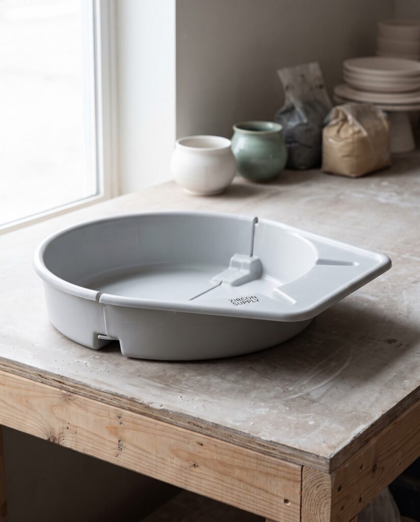 Wheel Head Splash Pan — Two Piece