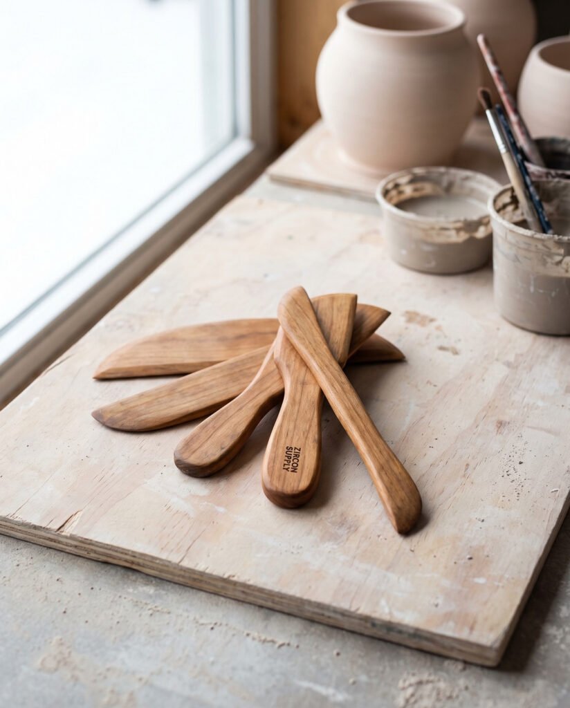 Wooden Throwing Rib — Cherry