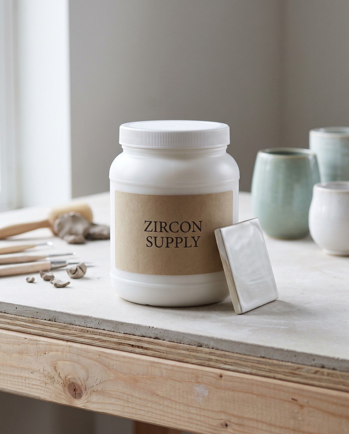 Zircon White Satin Glaze — Cone 5/6